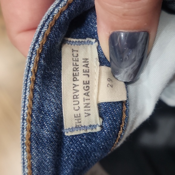 Madewell The Curvy Perfect Vintage Jean Decatur Wash Blue High‎ Waisted Size 29 - Picture 7 of 9